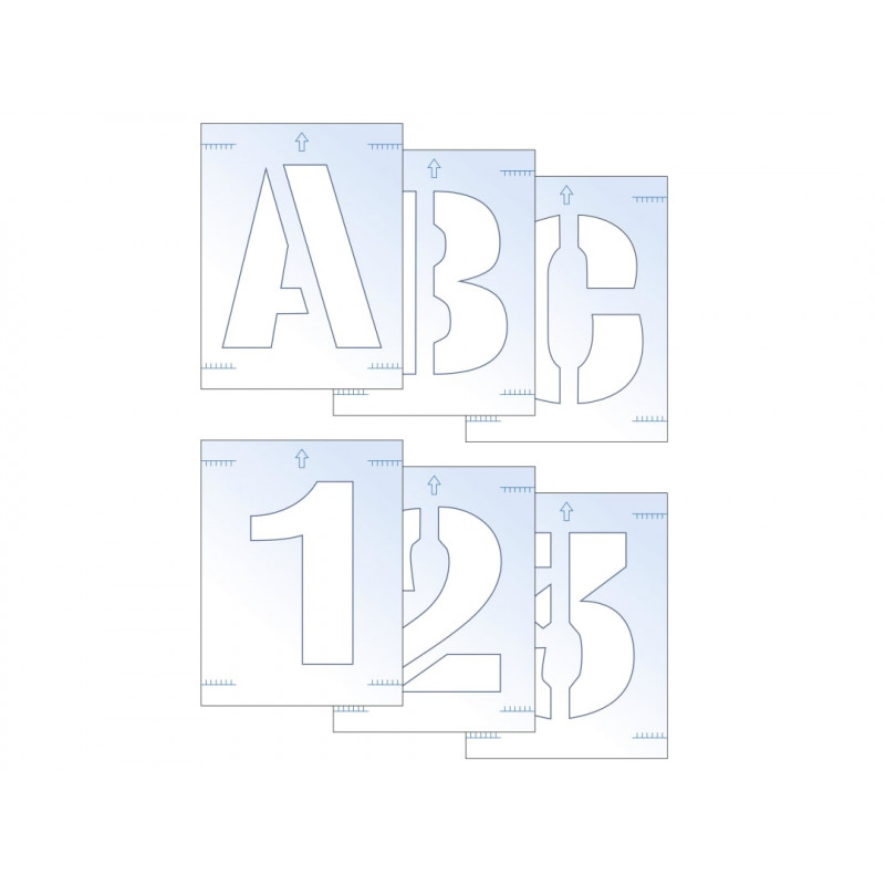 Scan 9403 Letter & Number Stencil Kit 25mm Scan 9403 Letter & Number Stencil Kit 25mm