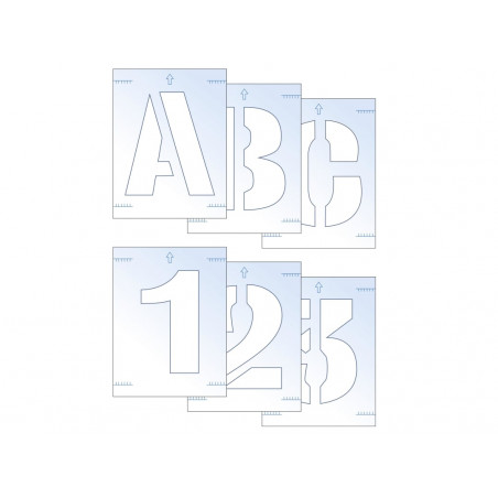 Scan 9403 Letter & Number Stencil Kit 25mm