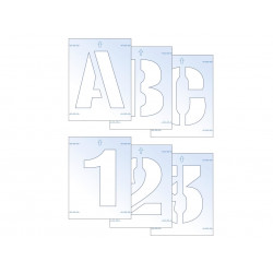 Scan 9404 Letter & Number Stencil Kit 50mm