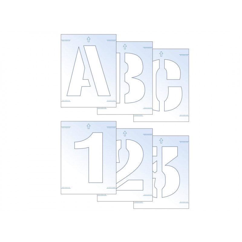 Scan 9404 Letter & Number Stencil Kit 50mm Scan 9404 Letter & Number Stencil Kit 50mm
