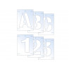 Scan 9404 Letter & Number Stencil Kit 50mm