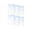 Scan 9406 Letter & Number Stencil Kit 100mm