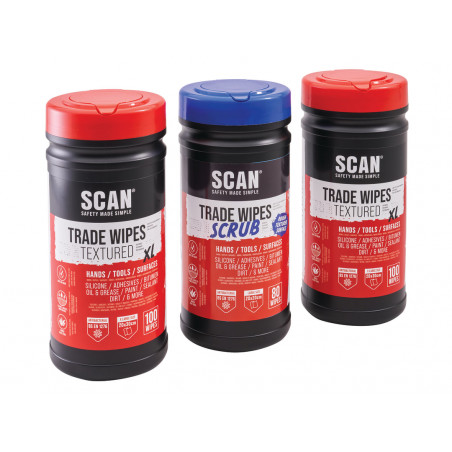 Scan SCXMS/3 Trade and Scrub Wipe Triple Pack