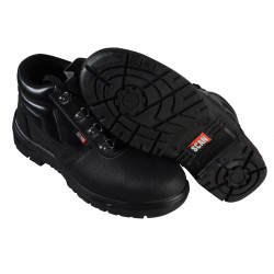 Scan JC-B917 4 D-Ring Chukka Safety Boots Black UK 11 EUR 46