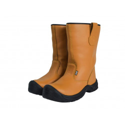 Scan JC-B917 SIZE 8 Texas Lined Rigger Boots Tan UK 8 EUR 42