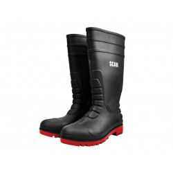 Scan W-6037 BLACK Safety Wellingtons UK 10 EUR 44