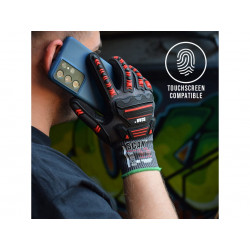 Scan NJC3266DQS Nitrile Palm Impact Cut D Gloves - XL (Size 10)