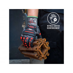 Scan NJC3266DQS Nitrile Palm Impact Cut D Gloves - XL (Size 10)