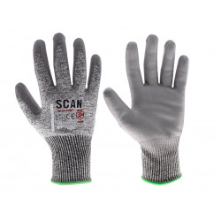 Scan PES3353 PU Palm Cut D Gloves - M (Size 8)
