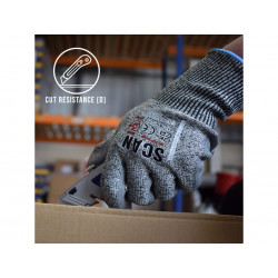 Scan PES3353 PU Palm Cut D Gloves - L (Size 9)
