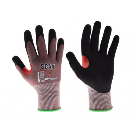 Scan NJC3258DQ Nitrile Palm Cut F Gloves - M (Size 8)