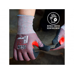Scan NJC3258DQ Nitrile Palm Cut F Gloves - L (Size 9)