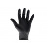 Scan KG-1101 Black Heavy-Duty Nitrile Disposable Gloves Large Size 8 (Box of 100)