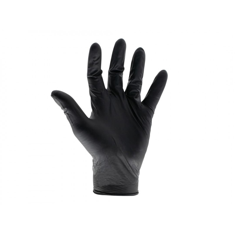 Scan KG-1101 Black Heavy-Duty Nitrile Disposable Gloves Medium Size 7 (Box of 100) Scan KG-1101 Black Heavy-Duty Nitrile Disposable Gloves Medium Size 7 (Box of 100)