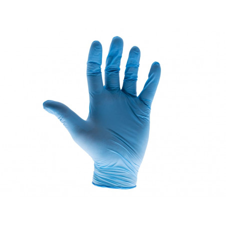 Scan KS-ST RT021 Blue Nitrile Disposable Gloves Medium (Box of 100)