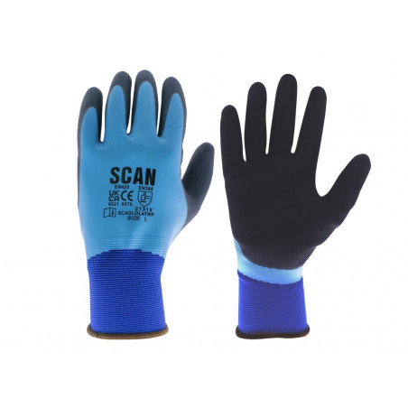 Scan 2ARK64L-24 Waterproof Latex Gloves - L (Size 9)