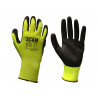 Scan 2ARK49L-24 Hi-Vis Yellow Foam Latex Coated Gloves - L (Size 9)