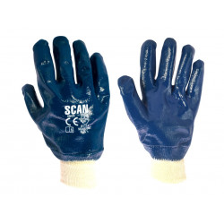 Scan 2301 Nitrile Knitwrist Heavy-Duty Gloves