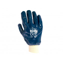 Scan 2301 Nitrile Knitwrist Heavy-Duty Gloves