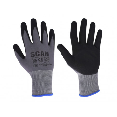 Breathable Microfoam Nitrile Gloves - M (Size 8)