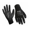 Black PU Coated Gloves - XL (Size 10) (12 Pairs)