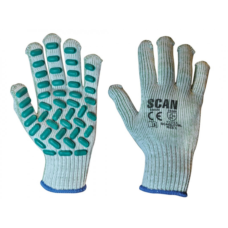 Scan L8500 Vibration Resistant Latex Foam Gloves - L (Size 9) Scan L8500 Vibration Resistant Latex Foam Gloves - L (Size 9)