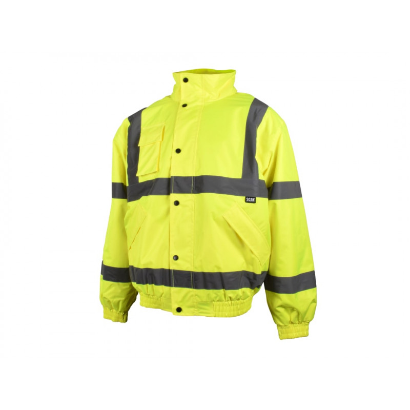 Scan UC804 Hi-Vis Yellow Bomber Jacket - L (44in) Scan UC804 Hi-Vis Yellow Bomber Jacket - L (44in)