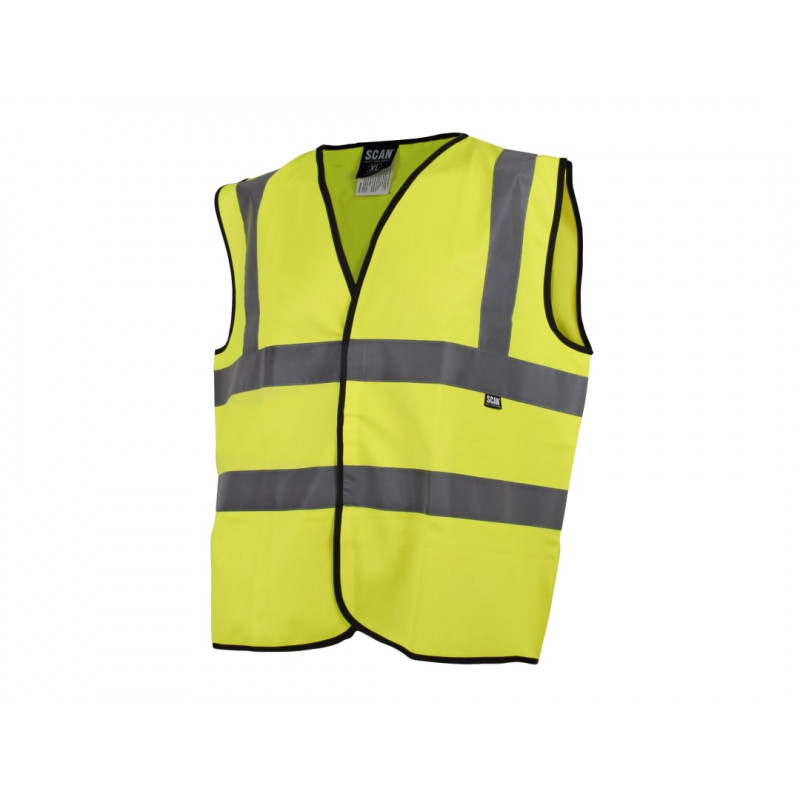 Scan UC801 Hi-Vis Waistcoat Yellow - L (44in) Scan UC801 Hi-Vis Waistcoat Yellow - L (44in)
