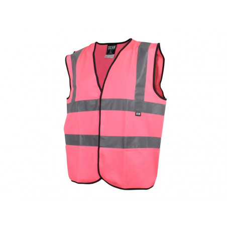 Scan UC801-P Hi-Vis Waistcoat Pink - L (44in)