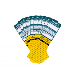 Scan TG0410 Replacement Ladder Tag Inserts - Pack of 10