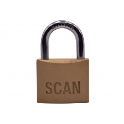 Scan BC0440KA2 Brass Padlock 40mm Keyed Alike Pack of 2