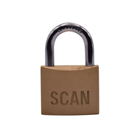 Scan BC0440KA2 Brass Padlock 40mm Keyed Alike Pack of 2