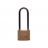 Scan BC0440L Brass Padlock 40mm Long Shackle