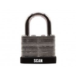 Scan QC0140KA2 Laminated Steel Padlock 40mm Keyed Alike Pack of 2
