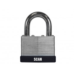 Scan QC0150 Laminated Steel Padlock 50mm