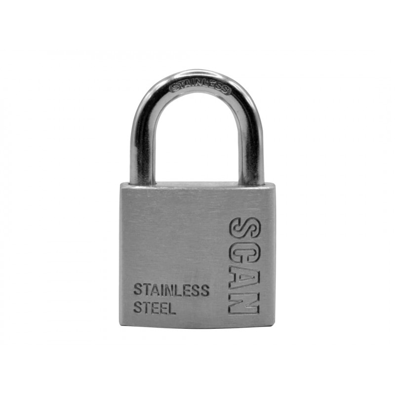 Scan ZB111-38 Stainless Steel Padlock 38mm Scan ZB111-38 Stainless Steel Padlock 38mm