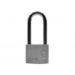Scan ZB111-50L Stainless Steel Padlock 50mm Long Shackle
