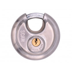 Scan DP9070 Stainless Steel Disk Type Padlock 70mm
