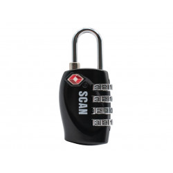Scan WA714-3 Zinc Combination Padlock TSA Approved