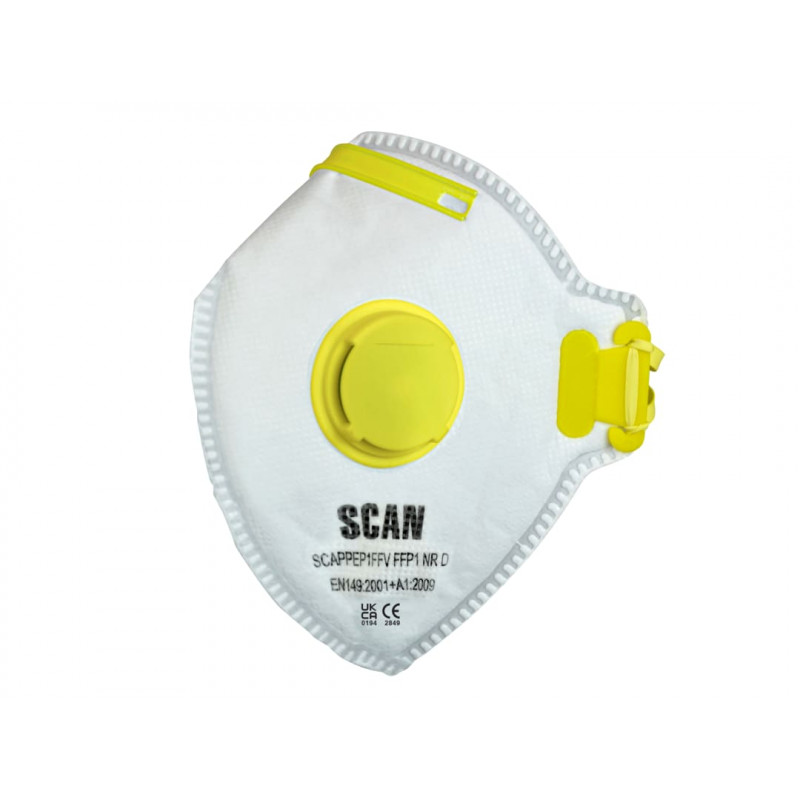 Scan DTC3X-FD-10 Fold Flat Valved Disposable Mask FFP1 (Pack of 10) Scan DTC3X-FD-10 Fold Flat Valved Disposable Mask FFP1 (Pack of 10)