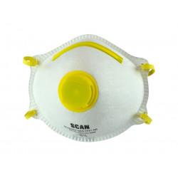 Scan DTC3M-F-10 Moulded Disposable Mask Valved FFP1 Protection (Box 10)