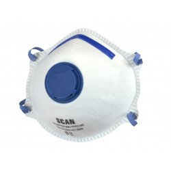 Scan DTC3M-F-3 Moulded Disposable Mask Valved FFP2 Protection (Pack 3)