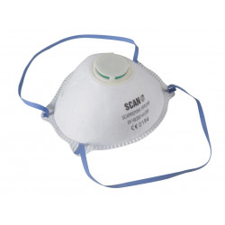 Scan DTC3M-F-3 Moulded Disposable Mask Valved FFP2 Protection (Pack 3)