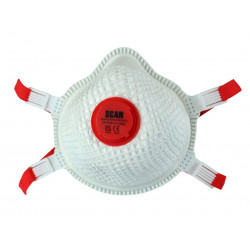 Scan DTCA1N-FD-2 Moulded Valved Masks FFP3 with Mesh (Pack 2)