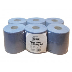 Scan C2B157F-CFR018FN Paper Towel Wiping Roll 2-Ply 176mm x 150m (Pack 6)
