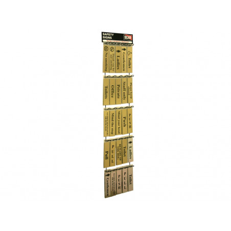 Scan MKIT07TB2 Signs Display - 100 Signs (Metal)