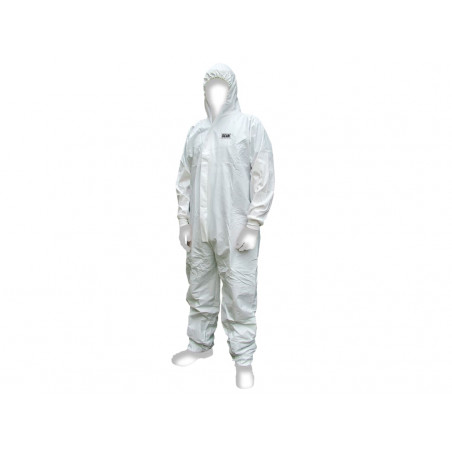 Scan 2503  XX LARGE Chemical Splash Resistant Disposable Coverall White Type 5/6 XXL (45-49in)