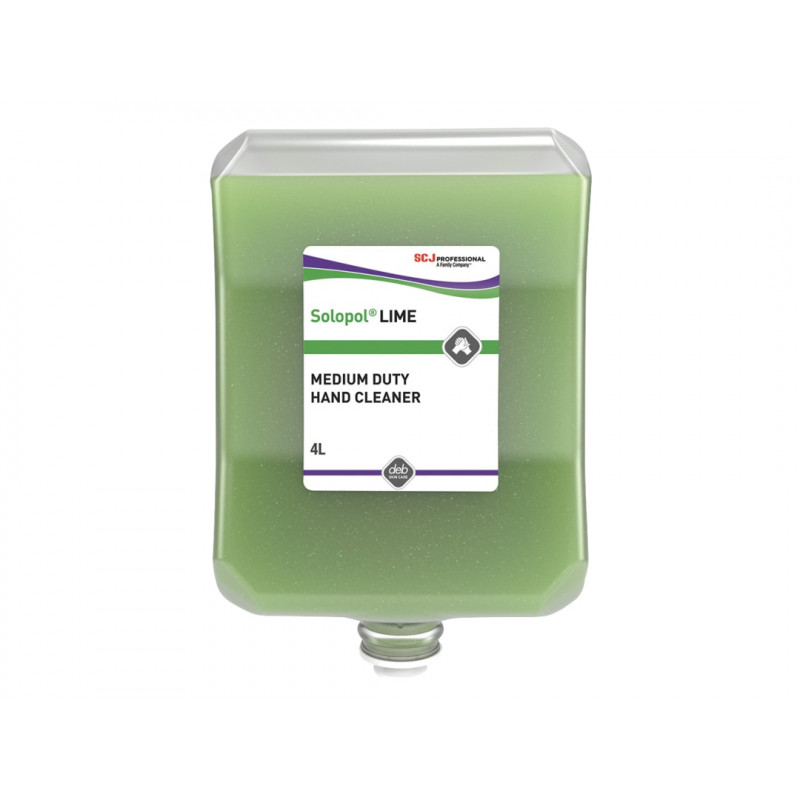 SC Johnson Professional LIM4LTR Solopol® Lime Medium/Heavy-Duty Hand Wash Cartridge 4 litre SC Johnson Professional LIM4LTR Solopol® Lime Medium/Heavy-Duty Hand Wash Cartridge 4 litre
