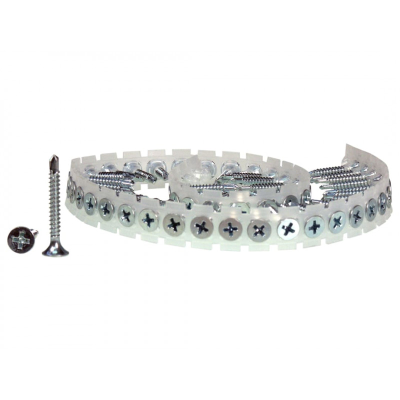 Senco 35Q25MC-5 DuraSpin® Collated Screws Drywall to Heavy Steel 3.5 x 25mm (Pack 1000) Senco 35Q25MC-5 DuraSpin® Collated Screws Drywall to Heavy Steel 3.5 x 25mm (Pack 1000)