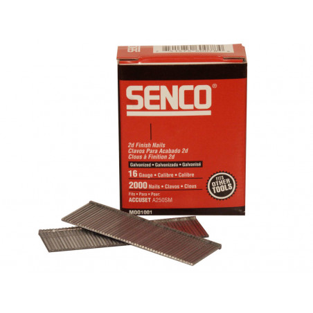 Senco RX15EAA Straight Brad Nails Galvanised 16G x 32mm (Pack 2000)